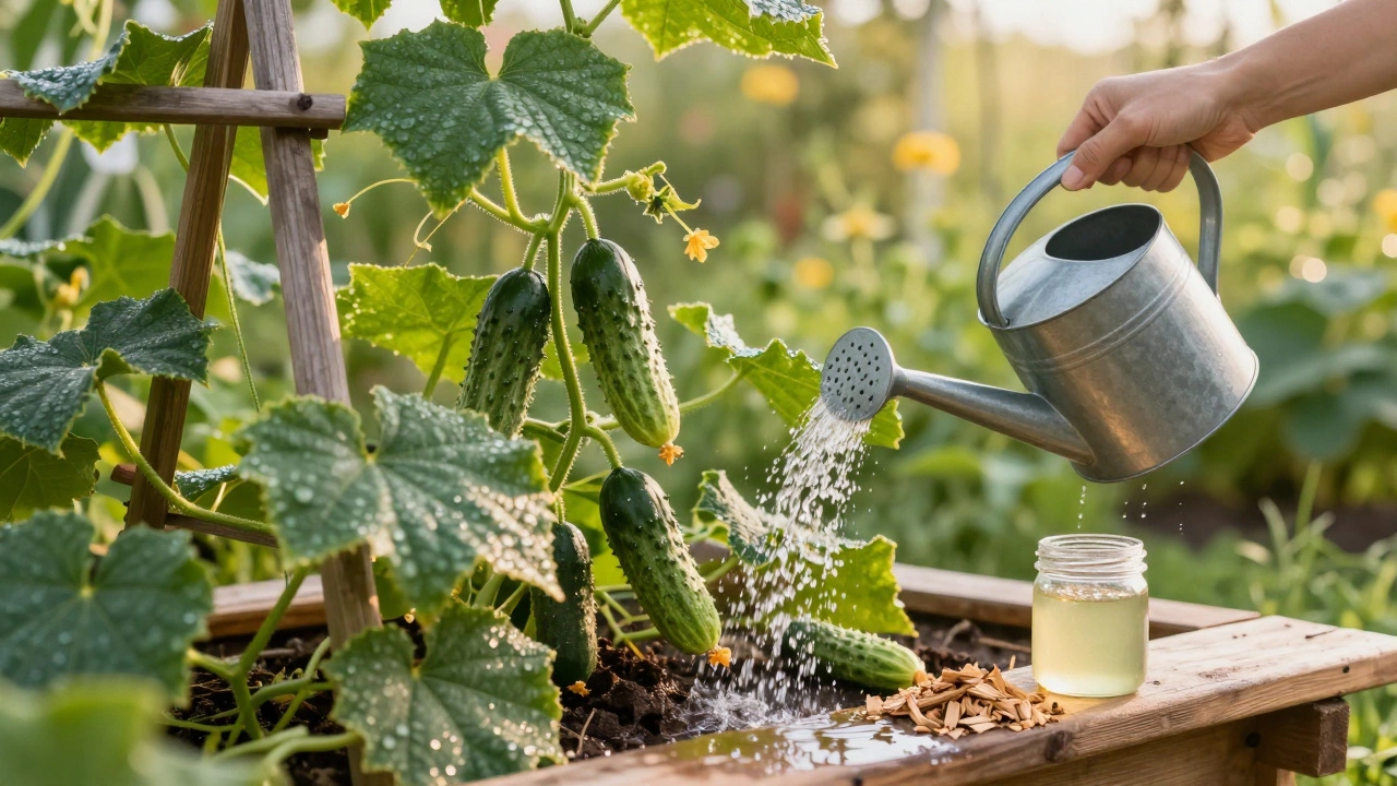 Чем поливать огурцы, чтобы было много плодов: проверенные способы