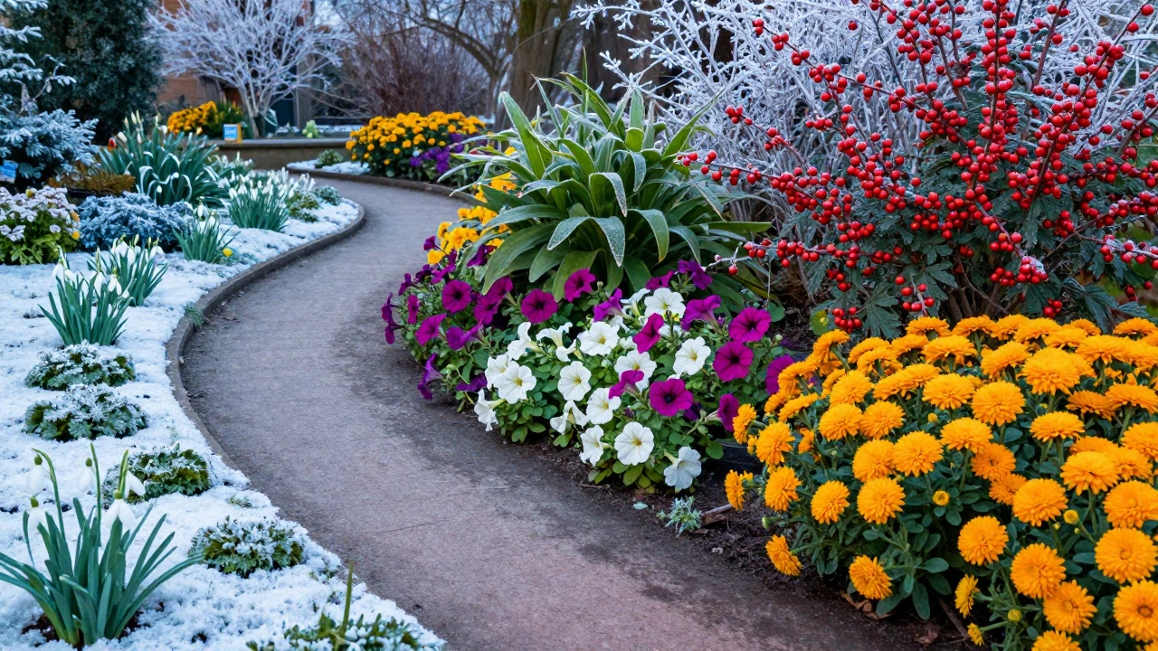 Сезонный сад Самары: весенние, летние и осенние цветы на одной композиции.